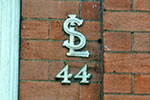 St. Leonard's 44 marker, Colston Avenue / Broad Quay. This marker was restored in August 1980