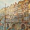 An early 20th century painting of what Bristol Bridge might have looked like a century before.