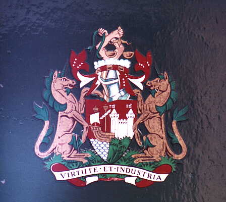 Coat of Arms painted on