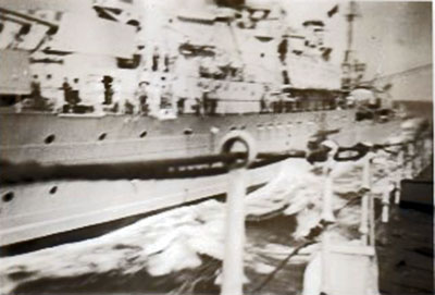 HMS Phoebe, resupply exercise