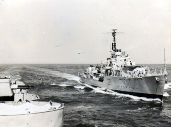 HMS Phoebe, resupply exercise