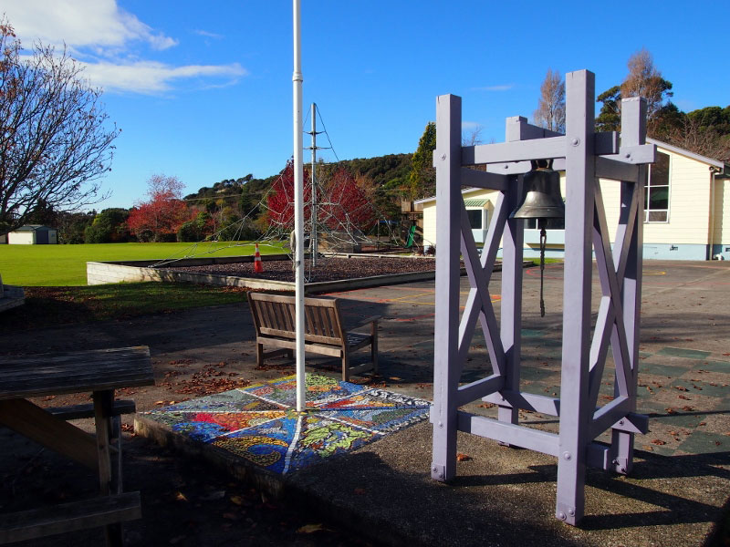 Chevron's bell at Collingwood Area School