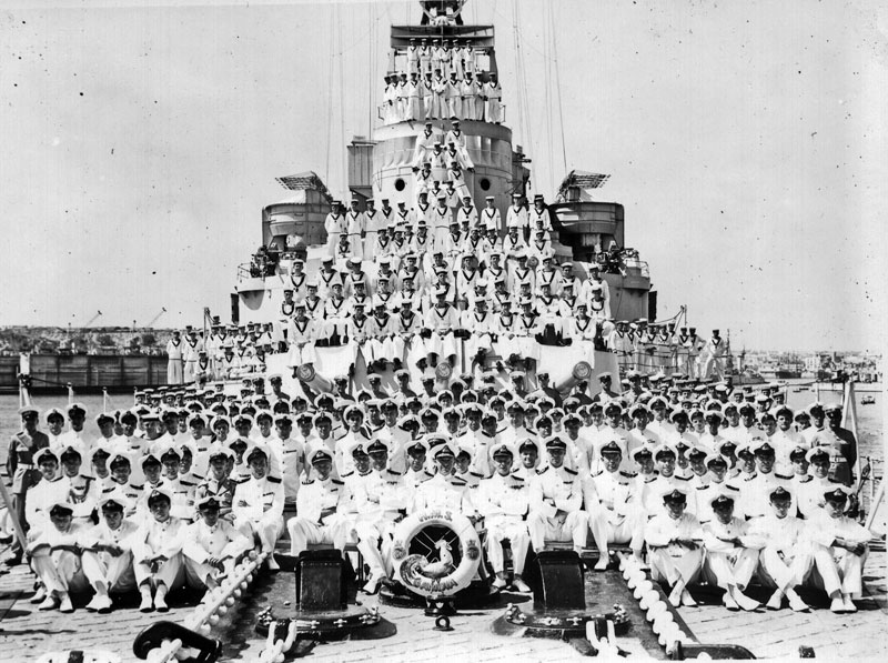 The ship's crew, July 1952