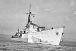 HMS Wrangler, July 18, 1944 at Greenock Photo: Imperial War Museums A24754