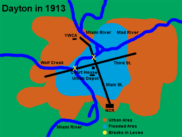 Dayton in 1913