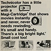 An advert for the Technicolor Instant Movie projectors from the March 1967 issue of Business Screen magazine.