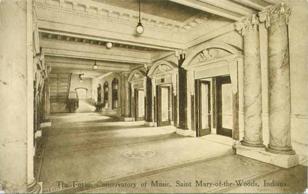 Foyer, Conservatory of Music, St. Mary of the Woods College, Terre Haute