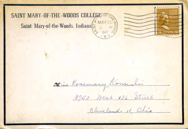 St. Mary of the Woods College Postcard Folder