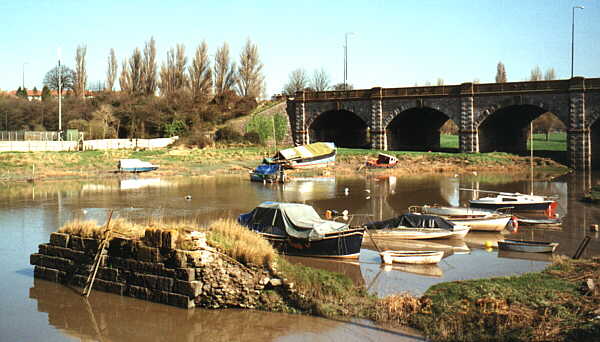 The old Roman harbour of Abona at Sea Mills