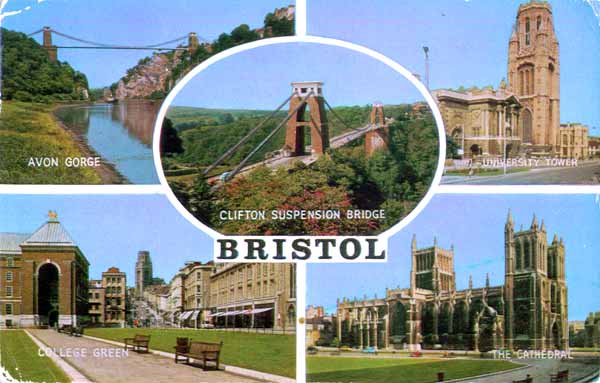 Bristol Multiview Postcard