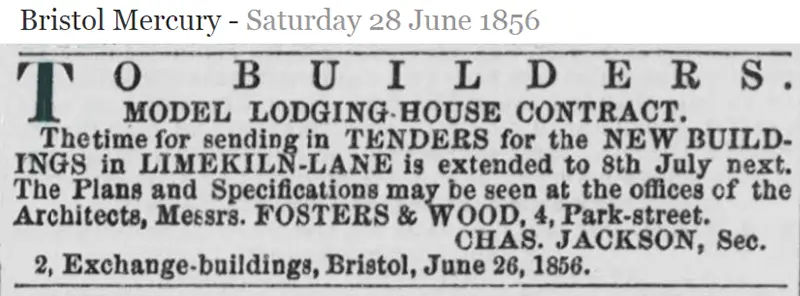 An advert for builders for St. George's House