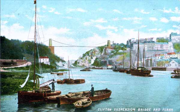 Clifton Suspension Bridge and the River Avon from Rownham