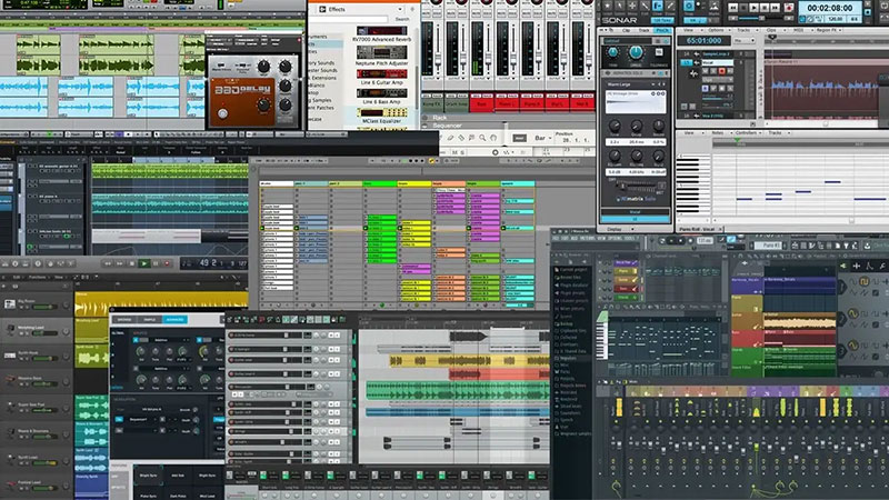 A typical Digital Audio Workstation (DAW)