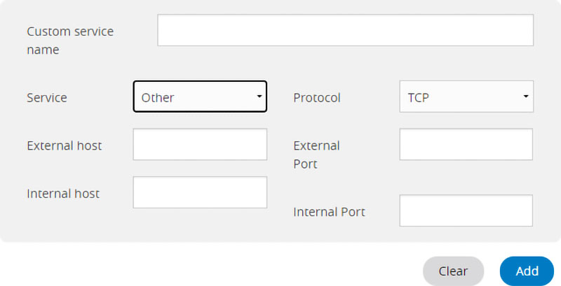 RAC2V1S Port Forwarding