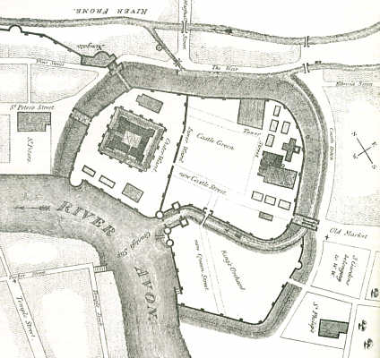Ground Plan of the Ancient Castle of Bristol