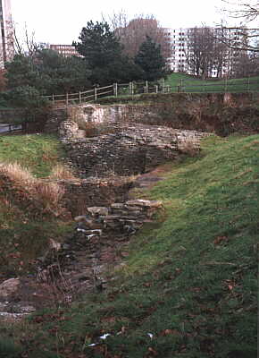 The remains of Bristol Castle - 1999