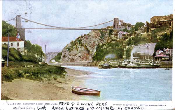 Avon Gorge and the Clifton suspension Bridge