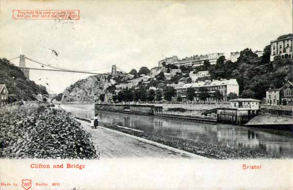 Avon Gorge - Hotwells, Clifton Suspension Bridge and the River Avon