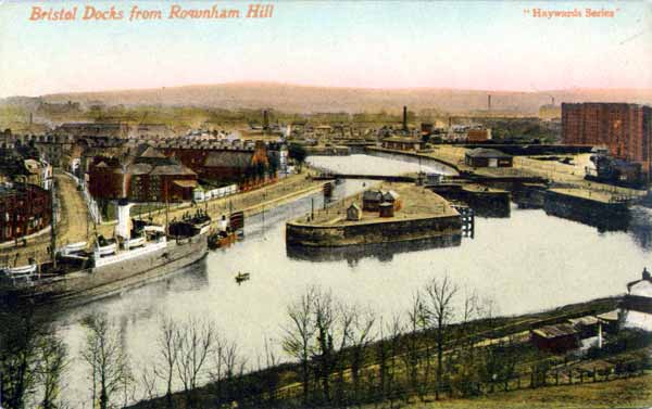 Bristol Docks from Rownham Hill