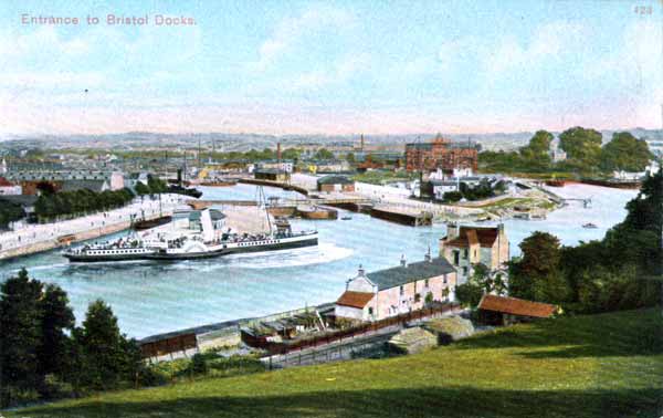 Bristol Docks from Rownham Hill