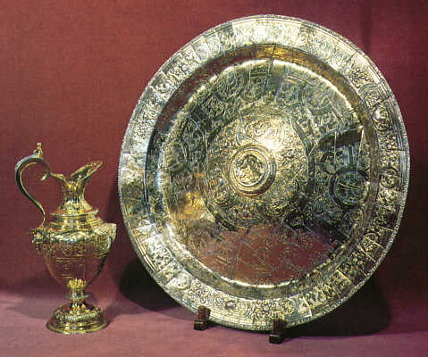 Made by John Brodie, the 1595 rose-water ewer and basin