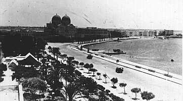 seafront & RC church, Benghazi - Summer 1950