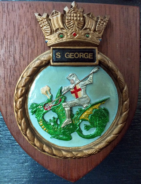 HMS St. George plaque