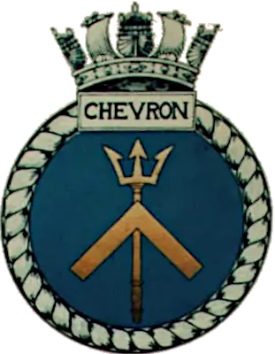 HMS Chevron ship's crest