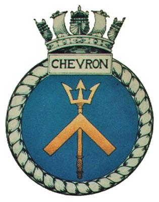 HMS Chevron ship's crest