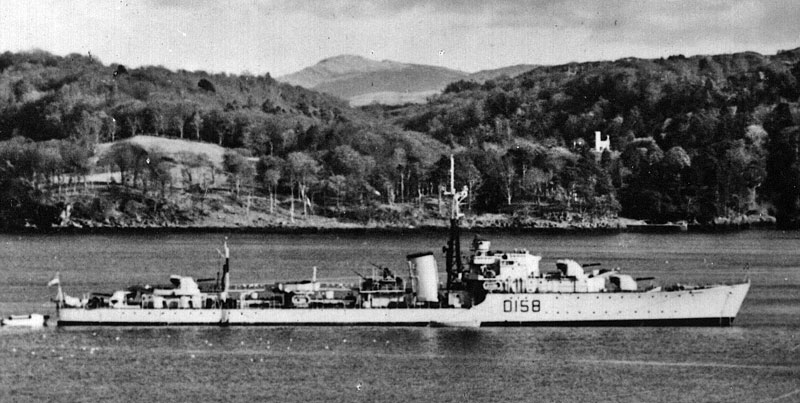 HMS Wrangler, 1949