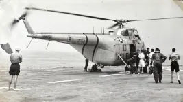 The rescue of Lieutenant by a Sikorsky H-19 Chickasaw