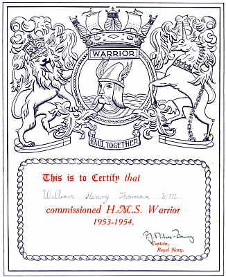 Certificate of Joining - 1953