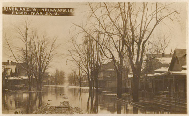 River Avenue, West Indianapolis, March 27, 1913
