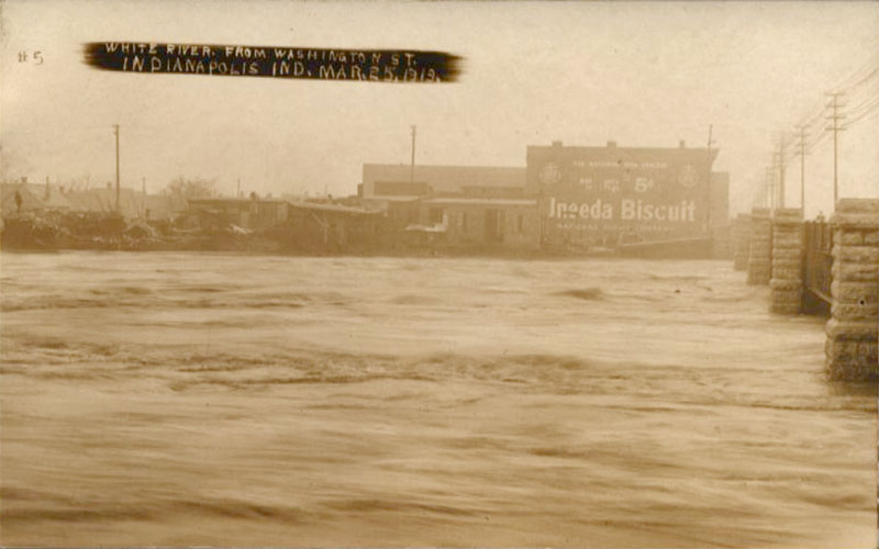 White River from Washington St. Indianapolis, Ind. March 25, 1913