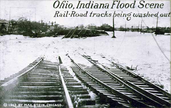 Washed-out Rail Tracks