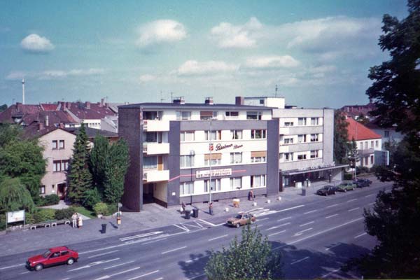 View from ourroom, City Club, Paderborn