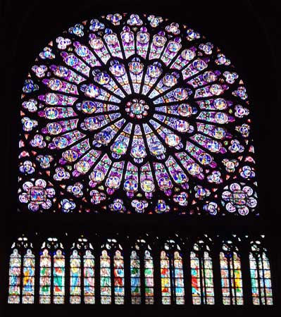 Notre Dame stained glass