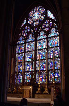 Notre Dame stained glass