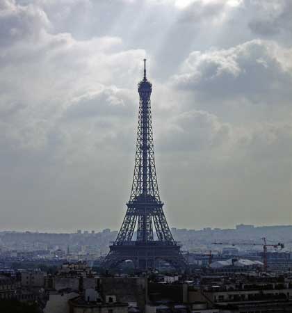 Eiffel Tower from the Arc de Triomphe