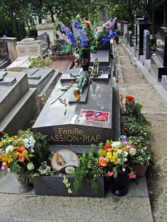 Resting place of Edith Piaf