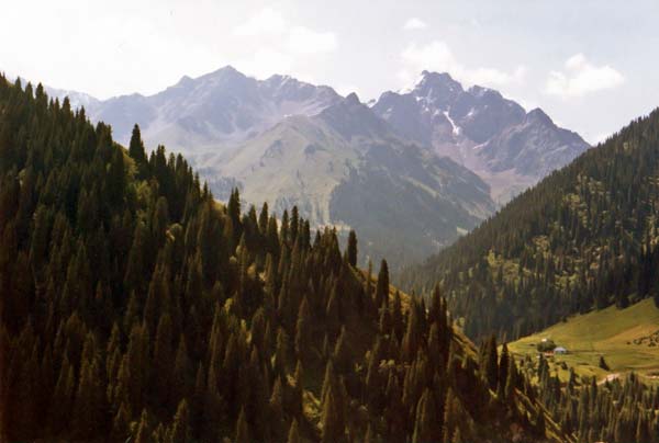 View from Medeo earth dam