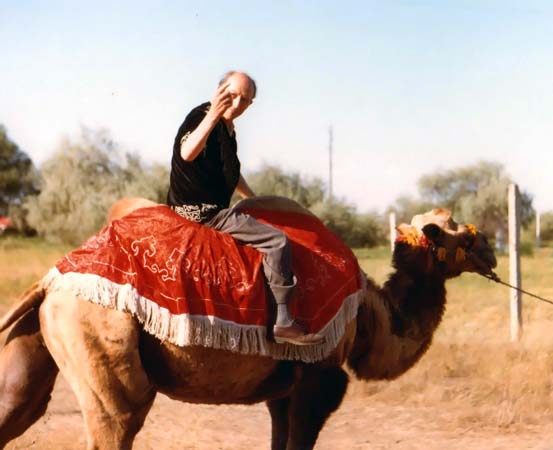 Mr. Panteli camel riding