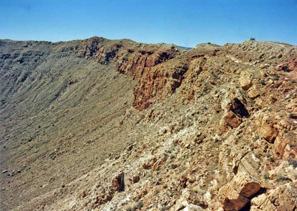 The rim of Meteor Crater