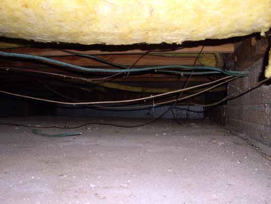 The side crawlspace