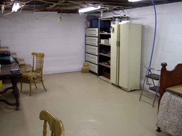 The first basement room