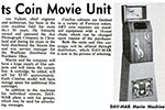 DAV-MAR Cine Fun Movie Machine article adapted from Billboard January 12, 1963 issue.