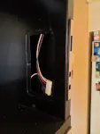 Kenmore over range hood, model 233.8498450 showing the side panel connectors