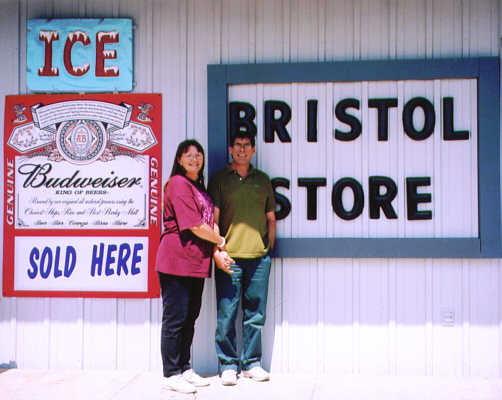 Patty and I at Bristol Store