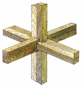 interlocking wood puzzle