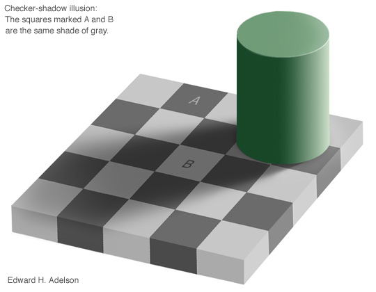 Chequer-board shadow